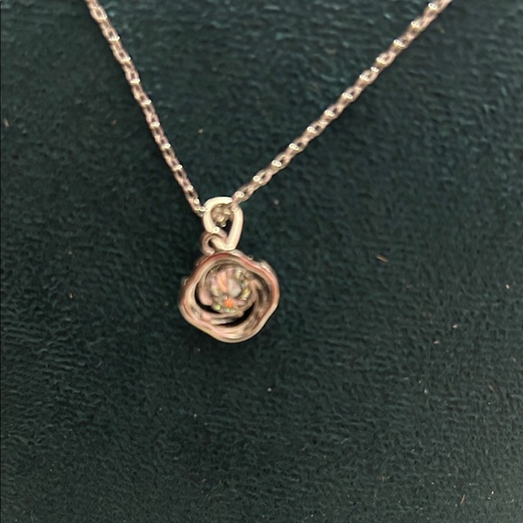 Elegant 925Silver Moisanite Necklace with Crystal Pendant - Picture 4 of 7